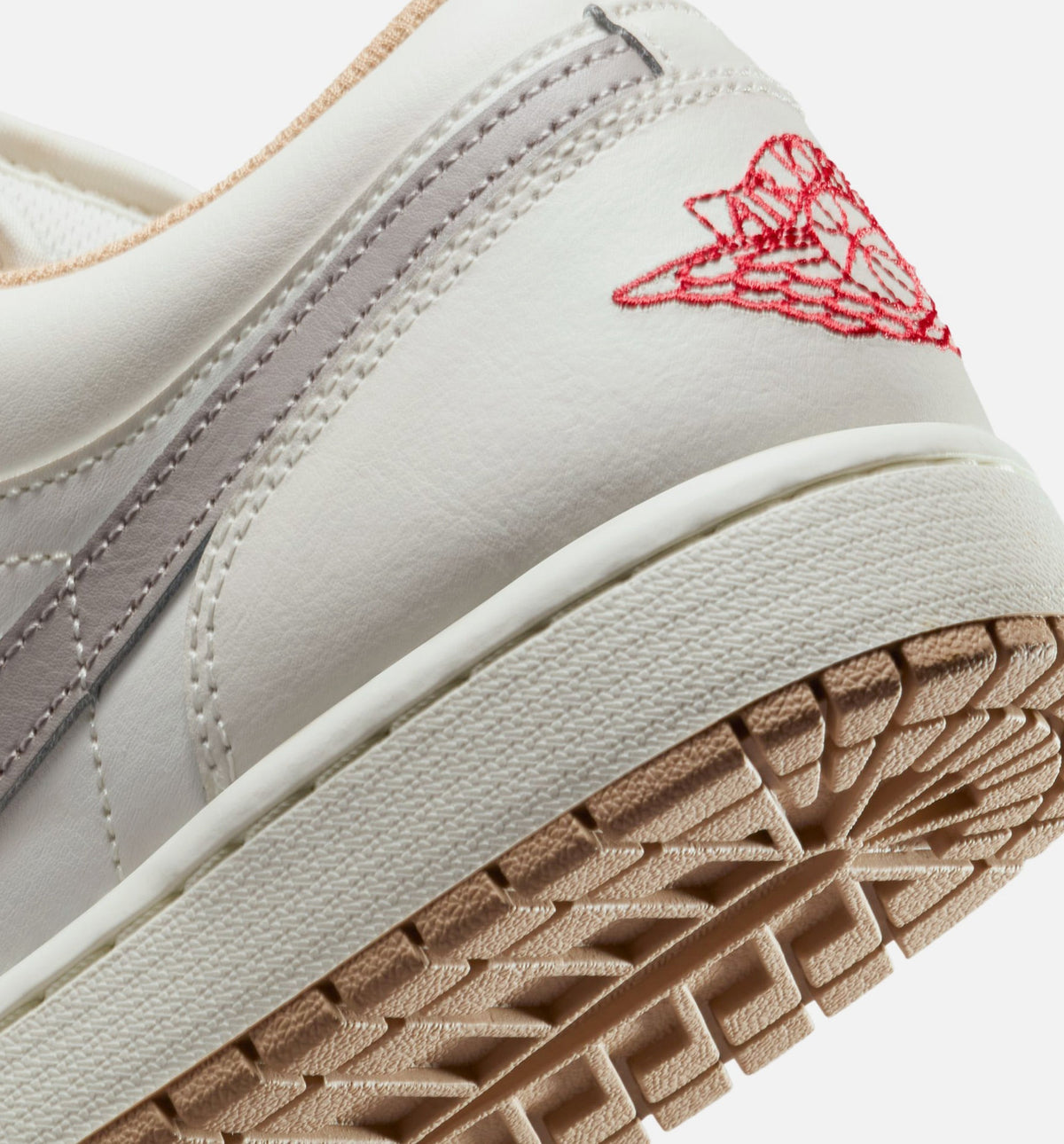Air Jordan 1 Low | Men's Lifestyle Shoe | Sail/Fire Red/College Grey/Hemp